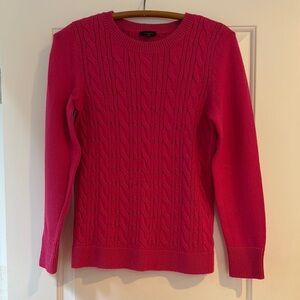 Talbots Cozy Crew Neck Sweater in Soft Pink